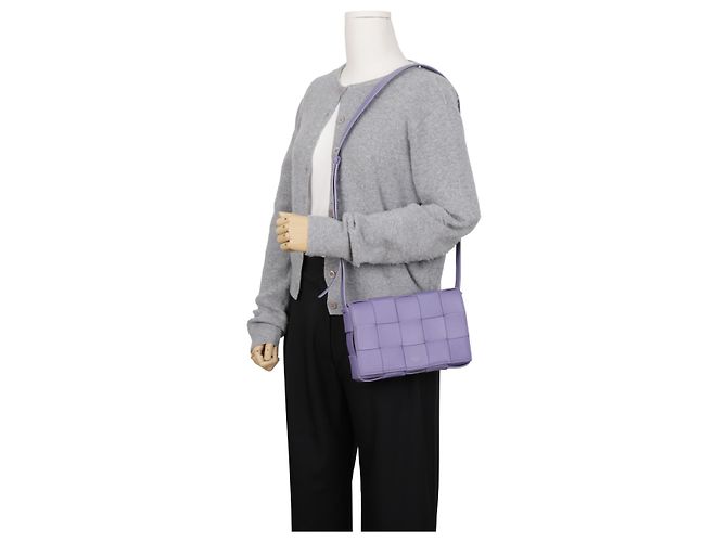 Bottega Veneta Borsa a tracolla Intrecciato Viola - vista 13