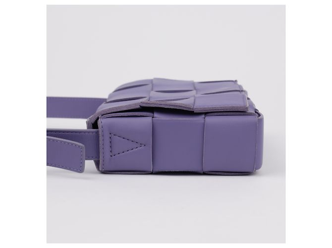 Bottega Veneta Borsa a tracolla Intrecciato Viola - vista 6