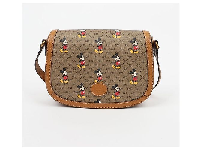 Gucci Borsa a tracolla GG Supreme con stampa Mickey Mouse - vista 2
