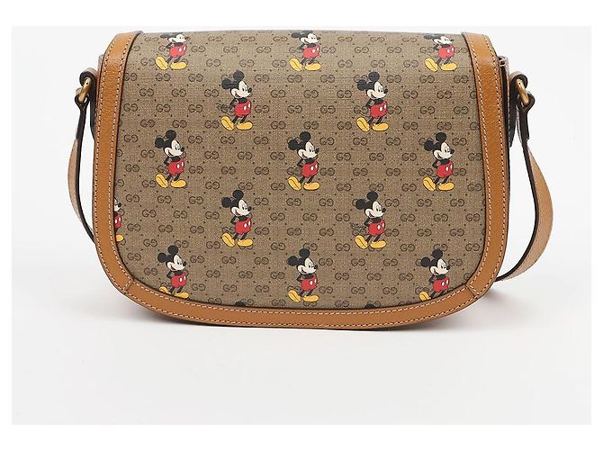 Gucci Borsa a tracolla GG Supreme con stampa Mickey Mouse - vista 4
