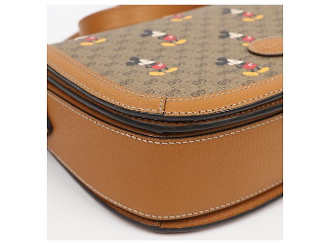 Gucci Borsa a tracolla GG Supreme con stampa Mickey Mouse - vista 8