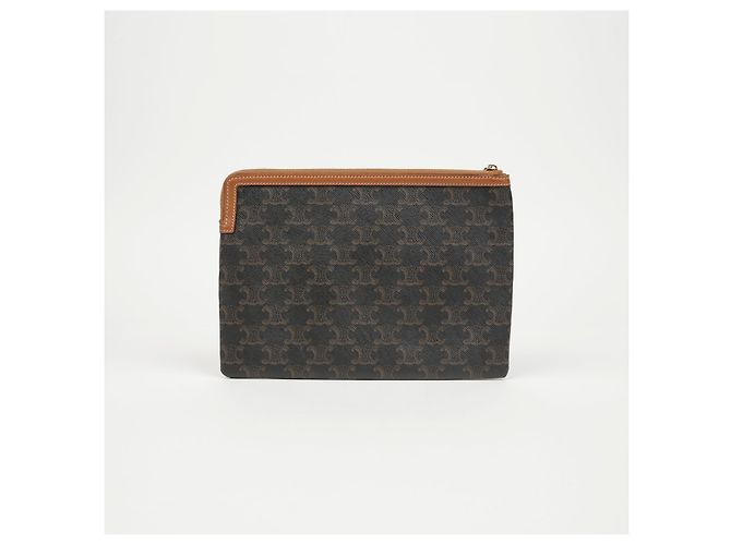Céline Kleines Canvas-Lammleder-Etui - Ansicht 3