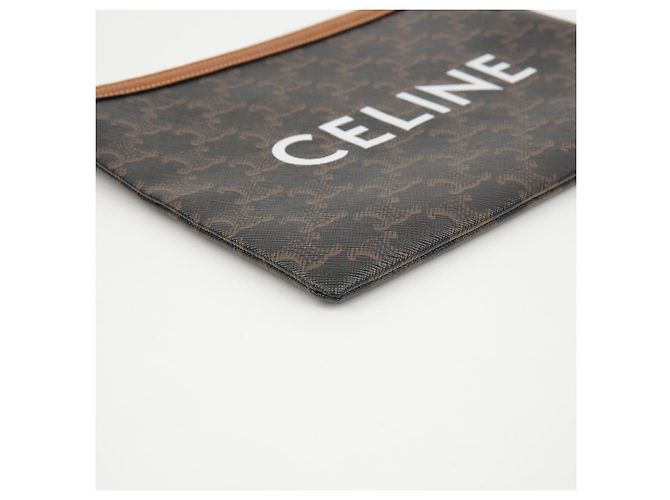 Céline Kleines Canvas-Lammleder-Etui - Ansicht 6