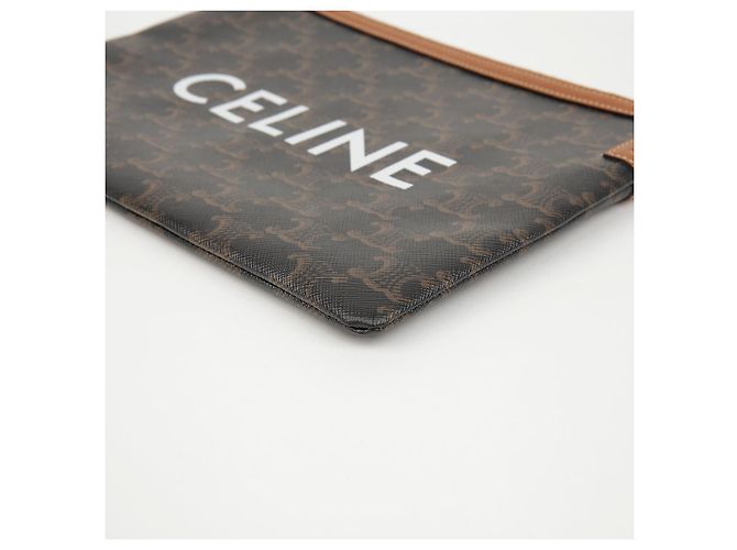 Céline Kleines Canvas-Lammleder-Etui - Ansicht 7