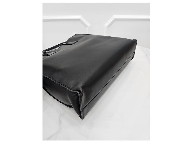 Tote Prada Sac cabas en cuir avec logo triangle - vue 6
