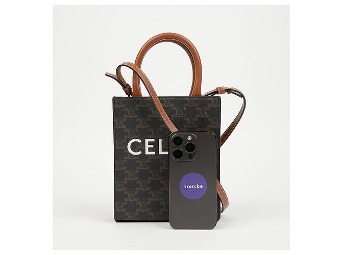 Céline Borsa a spalla Vertical Cabas Mini - vista 6