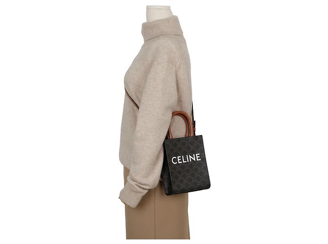 Céline Borsa a spalla Vertical Cabas Mini - vista 8