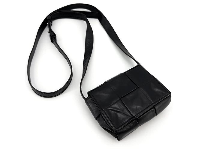 Bottega Veneta Borsa Cassette Mini in pelle - vista 4