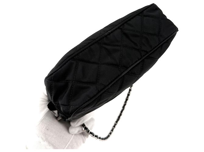 Prada Borsa a tracolla Tessuto Nylon Quilted Chain - vista 6