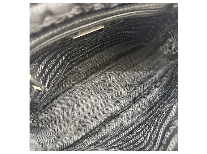 Prada Borsa a tracolla Tessuto Nylon Quilted Chain - vista 7