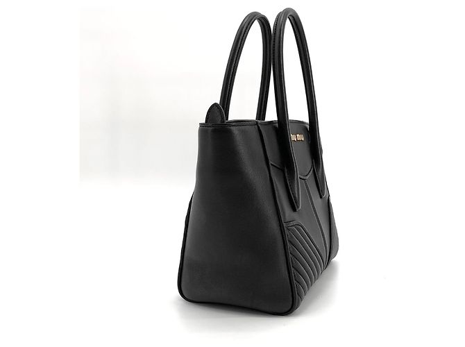 Miu Miu Borsa Tote Biker in Napa Borsa a Tracolla - vista 11
