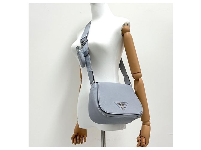 Prada Bolsa Tiracolo Vitello Pocket - vista 3
