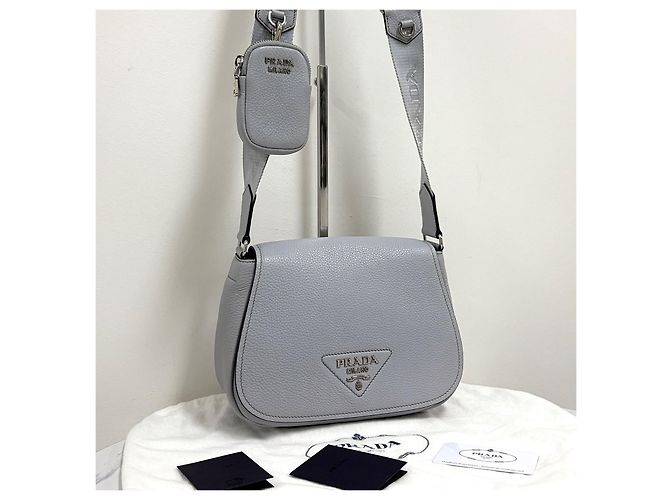 Prada Bolsa Tiracolo Vitello Pocket - vista 7
