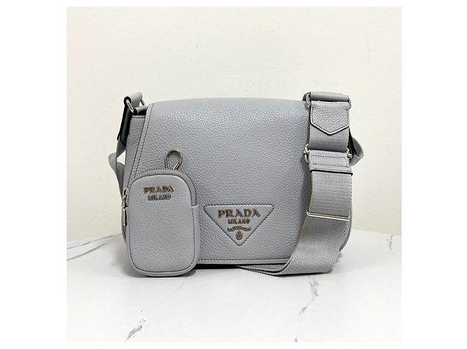 Prada Bolsa Tiracolo Vitello Pocket - vista 8