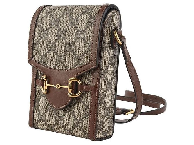 Gucci Borsa a tracolla Mini GG Supreme Horsebit - vista 2