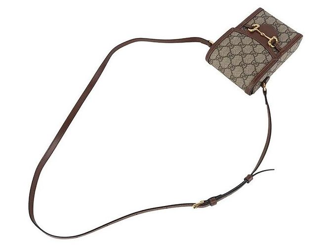 Gucci Borsa a tracolla Mini GG Supreme Horsebit - vista 4