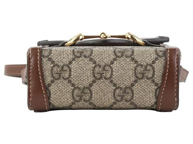 Gucci Borsa a tracolla Mini GG Supreme Horsebit - vista 6