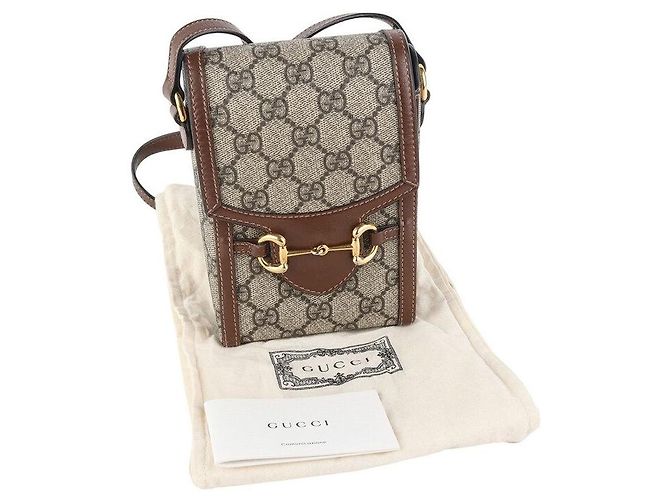 Gucci Borsa a tracolla Mini GG Supreme Horsebit - vista 8