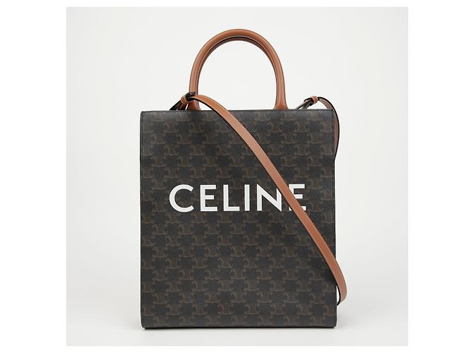 Cabas Céline Borsa Tote Verticale Small Tan - vista 2