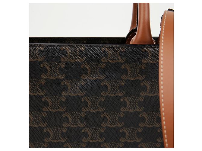 Cabas Céline Borsa Tote Verticale Small Tan - vista 4