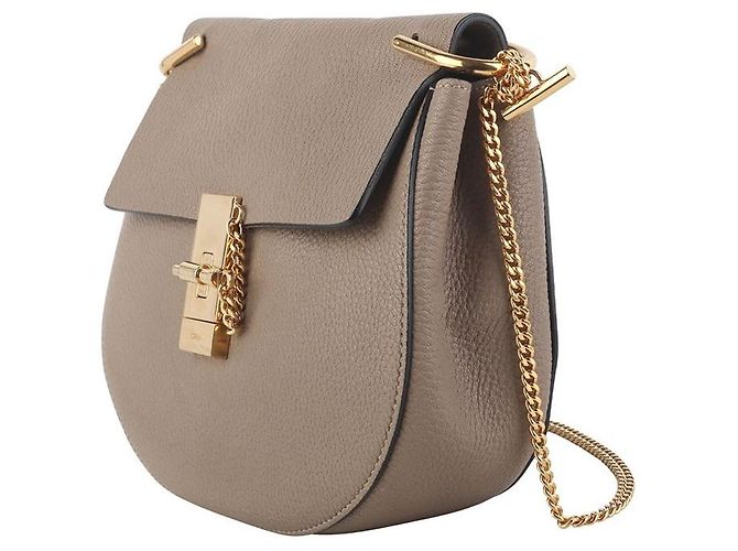 Chloé Borsa a tracolla Drew Small con catena dorata - vista 2