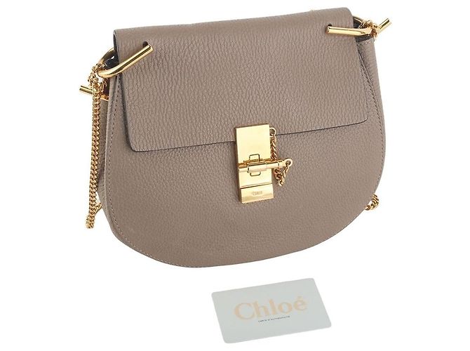 Chloé Borsa a tracolla Drew Small con catena dorata - vista 8