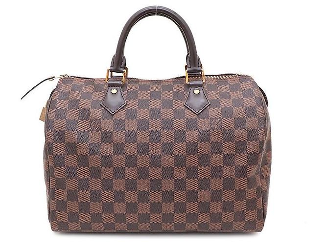 Louis Vuitton Speedy 30 Tote Bag Damier Ebene - vista 3