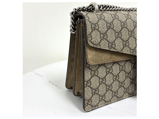 Gucci Borsa a tracolla Dionysus GG Supreme con catena - vista 10