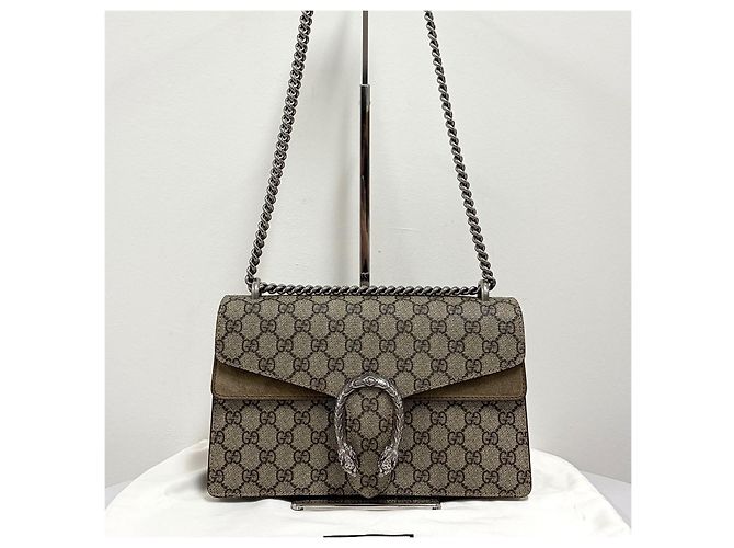 Gucci Borsa a tracolla Dionysus GG Supreme con catena - vista 5