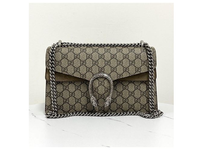 Gucci Borsa a tracolla Dionysus GG Supreme con catena - vista 7