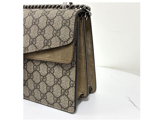 Gucci Borsa a tracolla Dionysus GG Supreme con catena - vista 9
