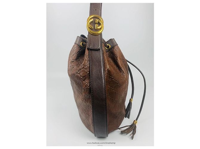 Gucci Borsa a tracolla Around Seema Gold Big Shoulder Bag - vista 3