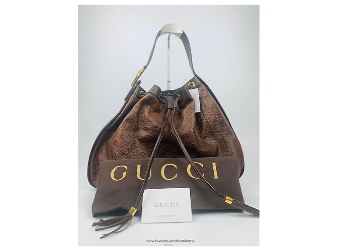 Gucci Borsa a tracolla Around Seema Gold Big Shoulder Bag - vista 6