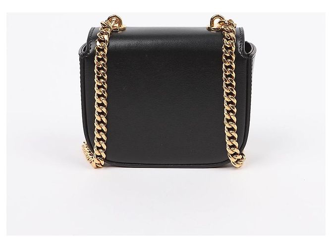 Céline Mini Clutch a Catena in Vitello Lucido Nero Borsa a Tracolla - vista 3
