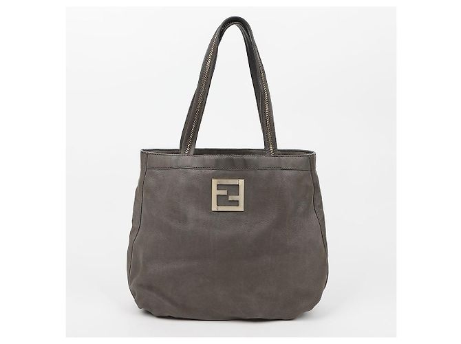 Fendi Borsa a spalla Juka Pearl Grey - vista 2
