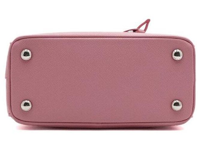 Prada Mini Tote e Borsa a Tracolla in Rosa con Logo - vista 8