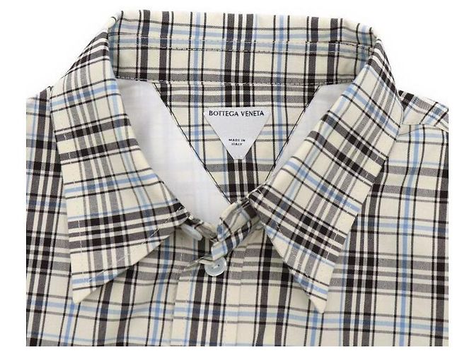 Bottega Veneta Camisa de algodón a cuadros para mujer - vista 5