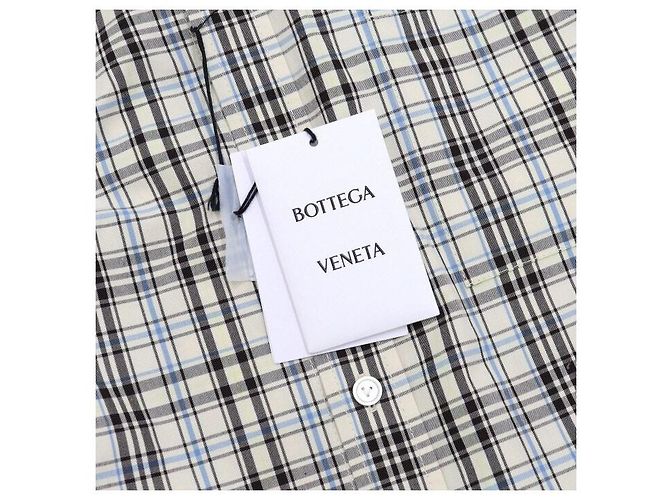Bottega Veneta Camisa de algodón a cuadros para mujer - vista 6