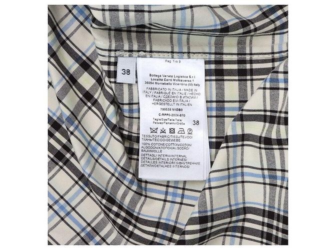 Bottega Veneta Camisa de algodón a cuadros para mujer - vista 8