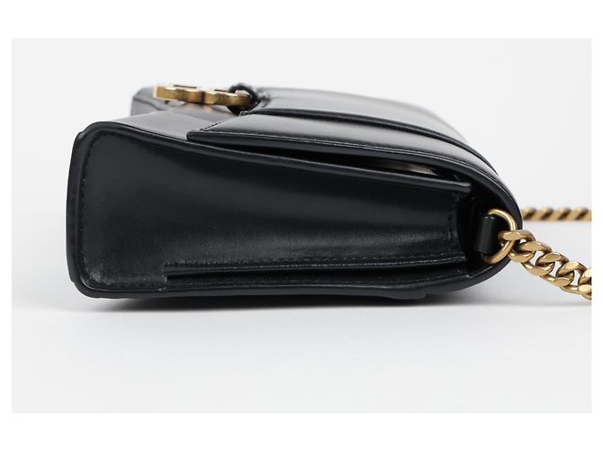 Balenciaga Mini Borsa a Spalla con Catena Nera - vista 6