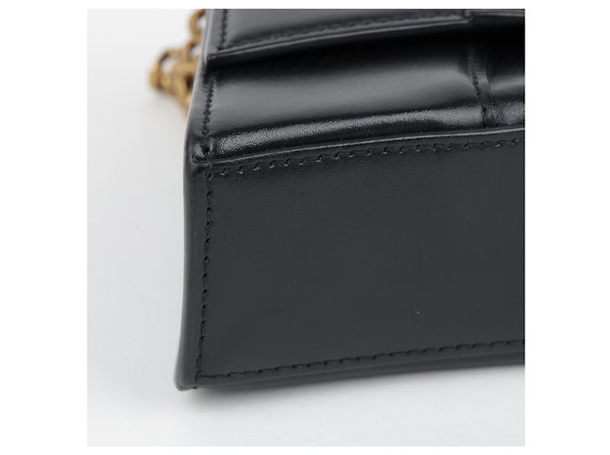 Balenciaga Mini Borsa a Spalla con Catena Nera - vista 8