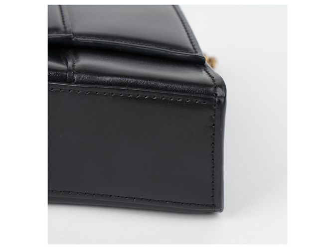 Balenciaga Mini Borsa a Spalla con Catena Nera - vista 9