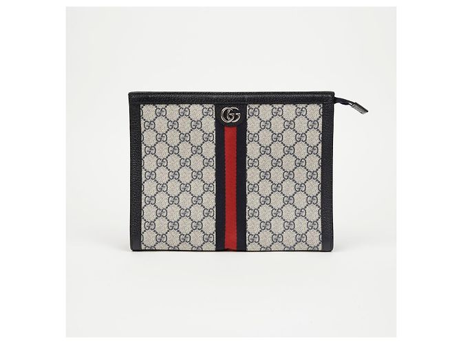 Pochette Gucci Ophidia Marrone in Tela - vista 2