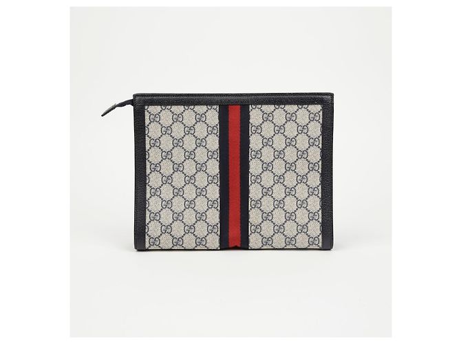 Pochette Gucci Ophidia Marrone in Tela - vista 3