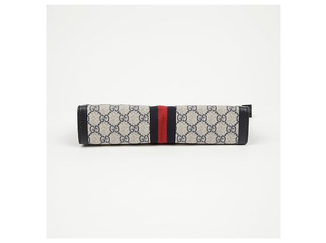 Pochette Gucci Ophidia Marrone in Tela - vista 5