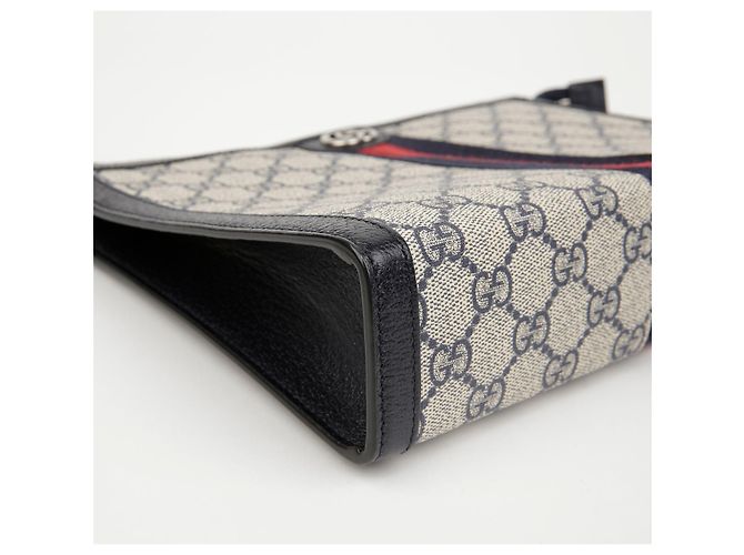Pochette Gucci Ophidia Marrone in Tela - vista 6