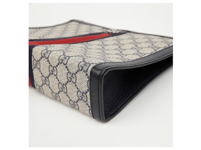 Pochette Gucci Ophidia Marrone in Tela - vista 7