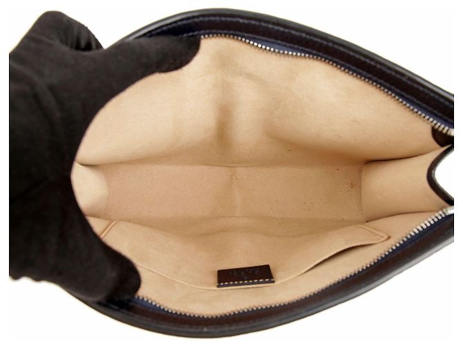 Pochette Gucci Ophidia Marrone in Tela - vista 9