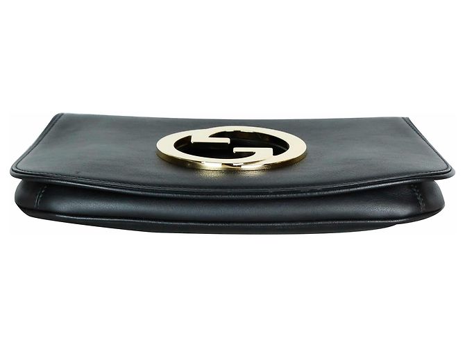 Borsa a tracolla Gucci Blondi in pelle marrone - vista 4