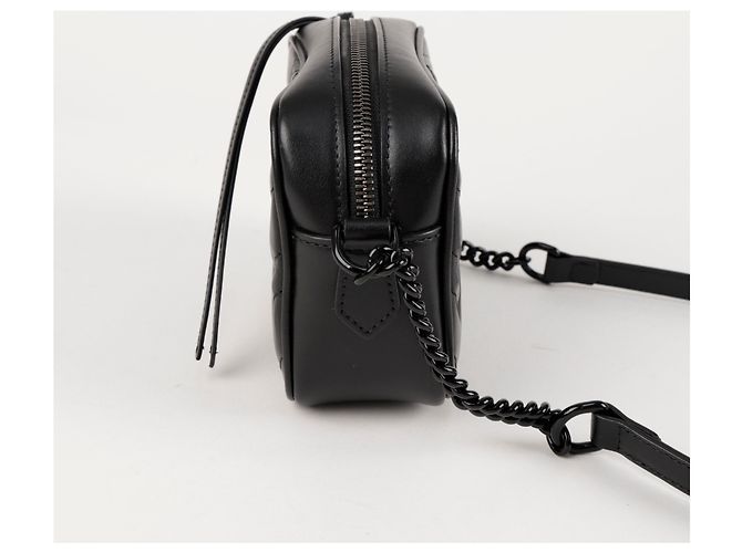 Gucci Mini Borsa a Tracolla All Black - vista 3